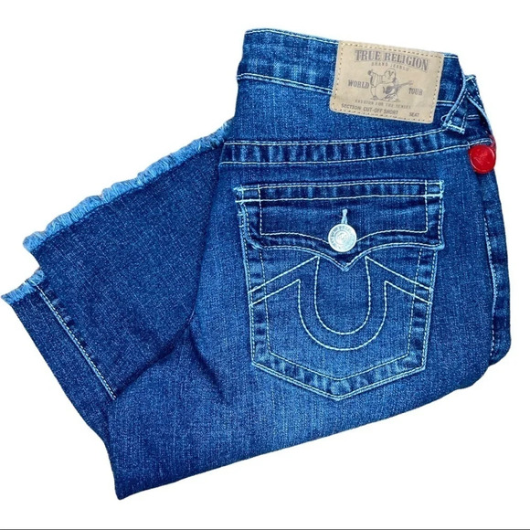 True Religion Girl's Slim Single Edge Flap Short  Sz: 12 - Picture 1 of 8